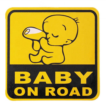 Custom Baby On Road Car Sticker Vinyl Car Windshield Sticker Outdoor Waterproof Advertising Magnetic Car Sticker